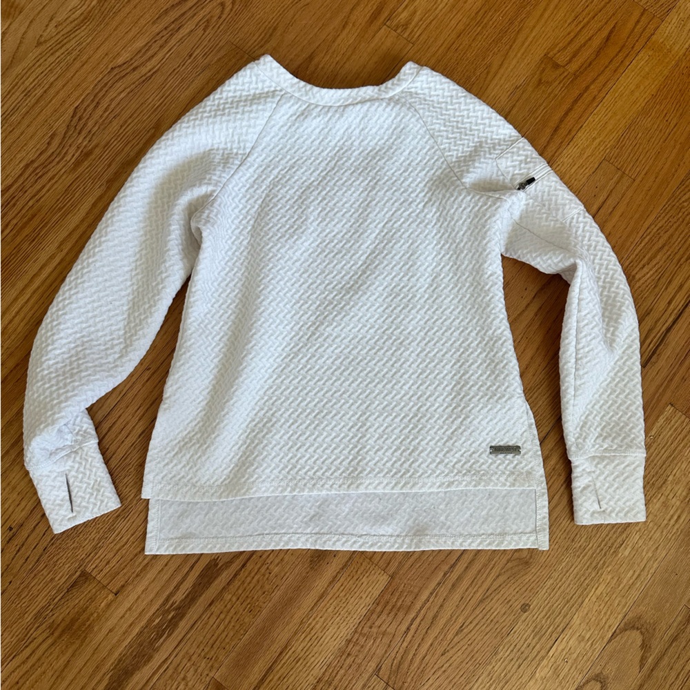 Nine West White Textured Sweater